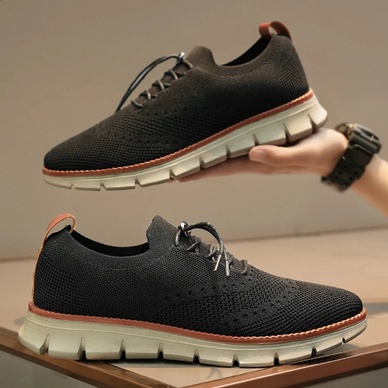 Mens casual shoes breathable and comfortable mens outdoor sports shoes fashionable block mens shoes 240827