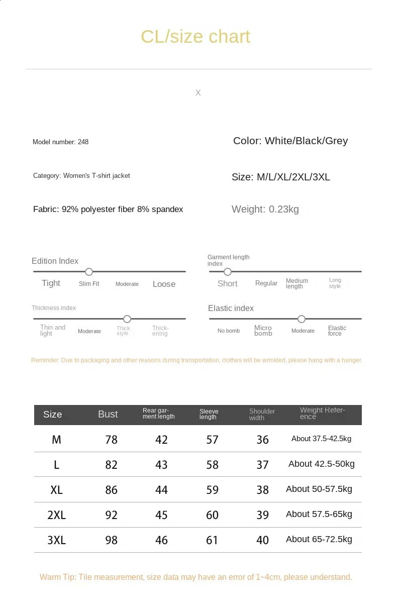 Harajuku long sleeved polo neck solid casual slim button T-shirt for autumn and winter womens thick T-shirt 240827