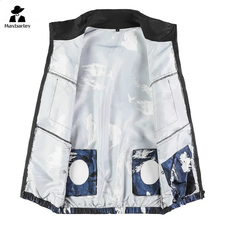 12V fan vest womens ice hiking USB charging air conditioning clothing cooling high temperature work fishing 240827