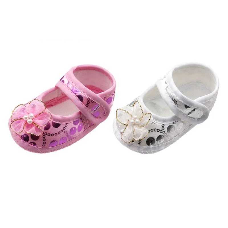 Autumn baby girl first walker light flower printed cotton shoes newborn soft sole casual childrens shoes 0-18M M240827