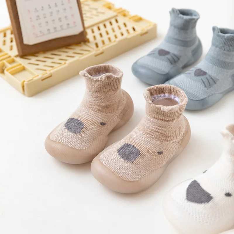 Unisex cute animal first walker non slip floor socks baby shoes childrens boots M240827