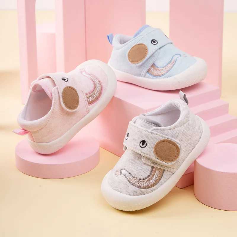 0-1 Baby First Step Walker Preschool Shoes Baby Boys Non slip Breathable Shoes Childrens Soft soled Casual Shoes M240827