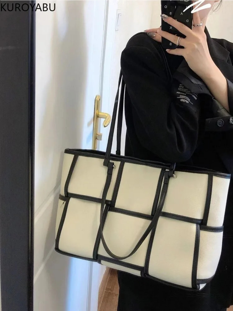 Women Tote Bag Large Capacity Y2k Shoulder Bag Fashion Crossbody Bag Handle Handbag Casual Women Handbag Big Shopper Bags 49A506 240827