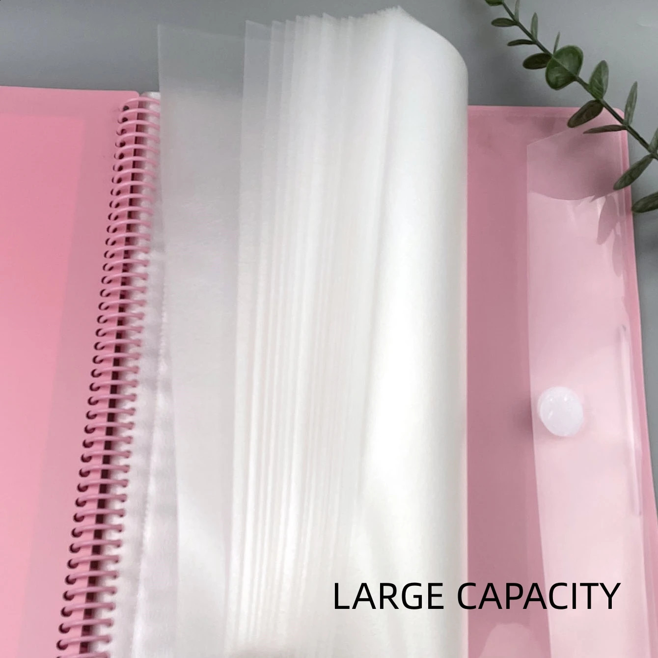 A4 File storage 48 Pages Data Book Large Capacity Files Folder Information Booklet Stationery Office School Supplies 240826