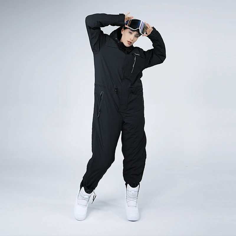 Skiing Suits Outdoor Jumpsuit Ski Suit Ski Suit For Snowboard Snow Suit Men Women Waterproof Windproof Coldproof Thickened Warm Sport Skiing H240826