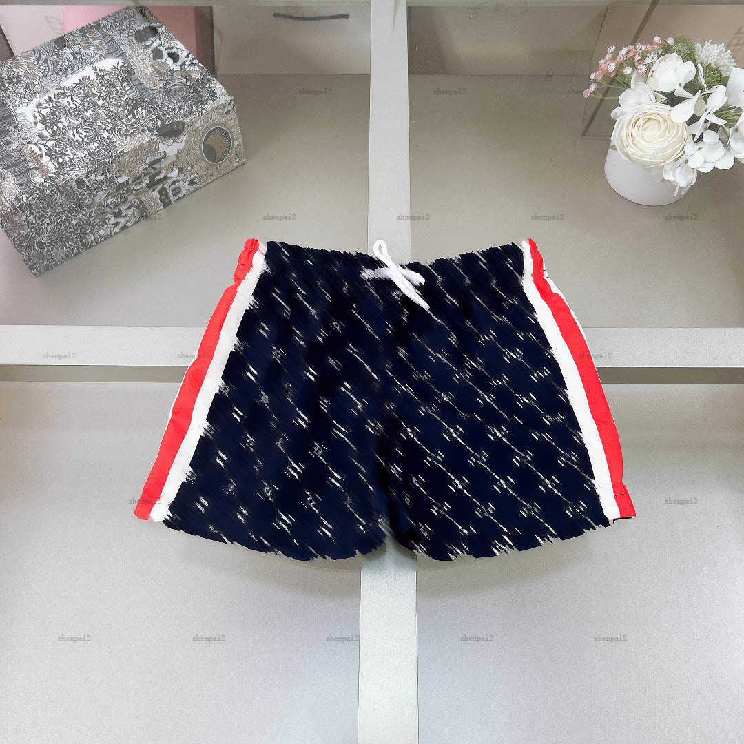 Luxury baby swimsuit Summer kids beach pants Side stripe design child swim trunks Size 80-150 CM kids designer clothes Boys swimming trunks