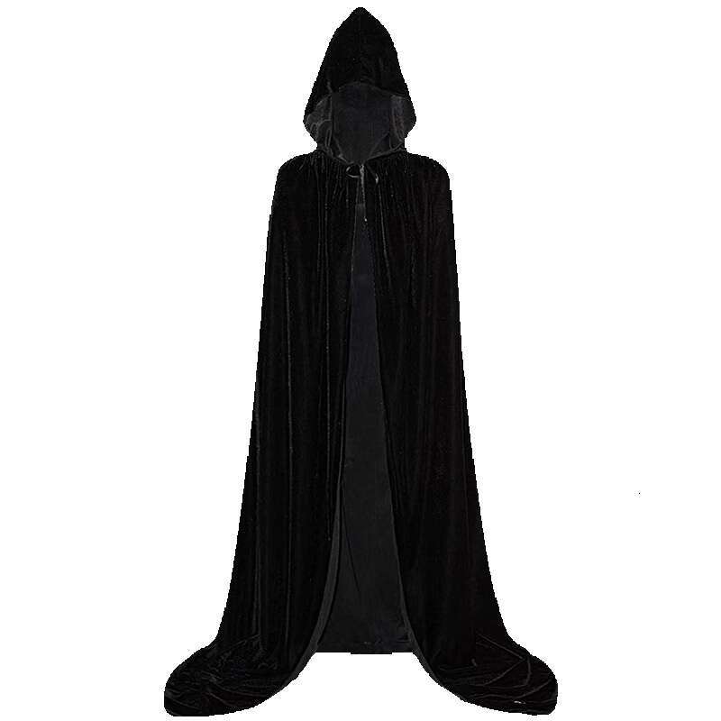 Halloween costumes adults and children cloaks for witches death capes dance performances stage costumes COS wizard black robes cape coat