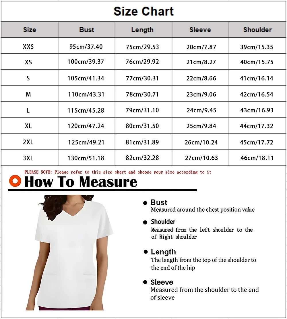 Womens fashion clothing Halloween series 3D printed nurse workwear V-neck T-shirt pocket womens short sleeved funny hip-hop 240827