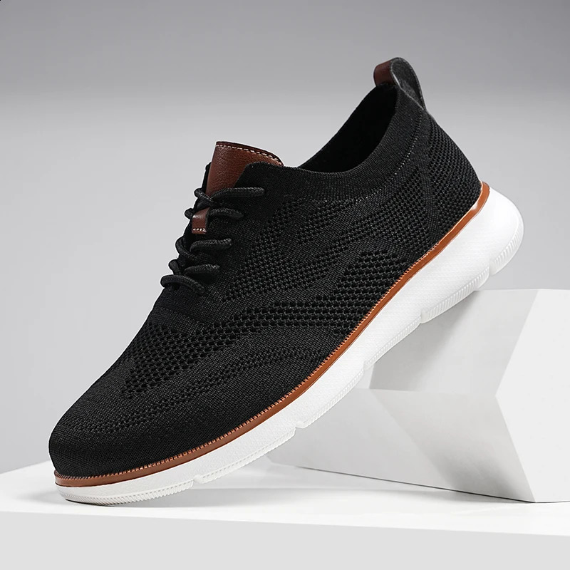 Fashionable mens casual shoes outdoor running sports shoes anti slip mesh walking shoes lightweight comfortable breathable shoes large size 240827