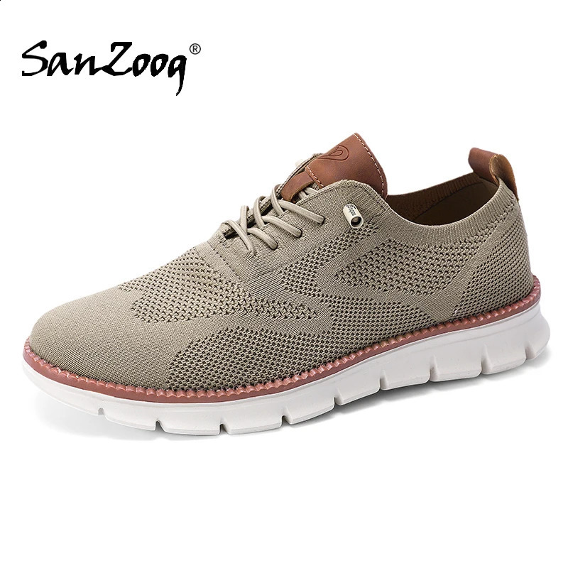 Plus Size 50 51 52 53 54 Mens Mesh Shoes Summer Leather Free Casual Shoes Lightweight Breathable Feet 240827