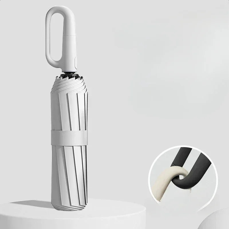 2024 Rain-resistant Dual-purpose UV-resistant Fully Automatic Ring-buckle Umbrella Extra Large Reinforced Wind-resistant 240827