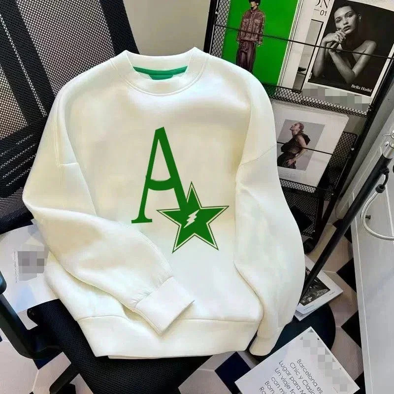 Pure Cotton Spring And Autumn Fashion Good-looking Letter Pullover Sweater Women 240827