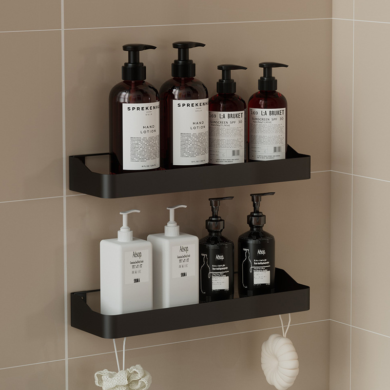 Toothbrush Holder Bathroom iron art non perforated bathroom wall mounted toilet soap storage rack