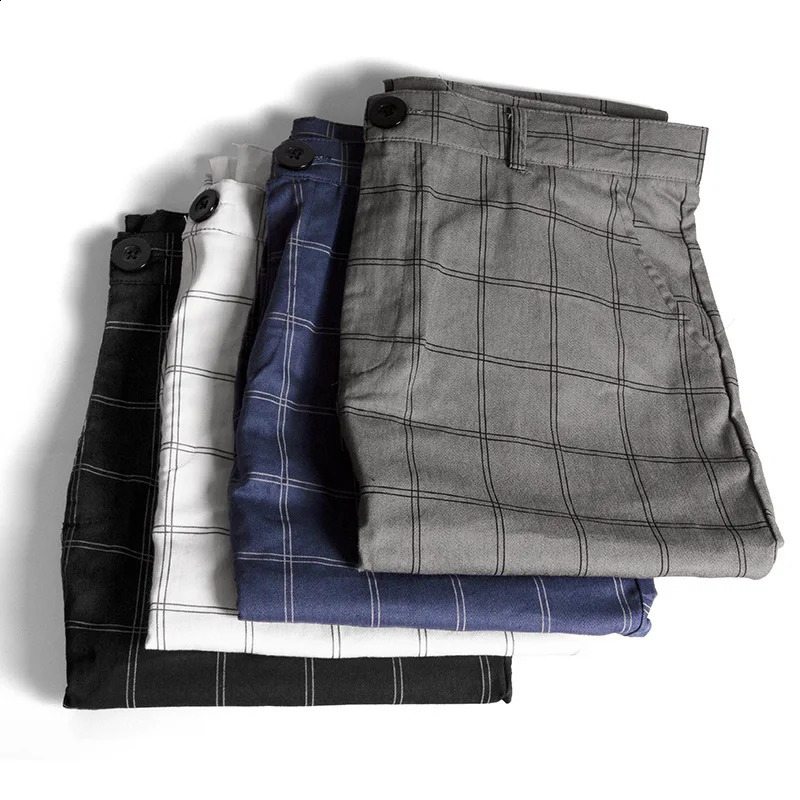 Plaid Fashion Mens Pants Europe and the United States British Style Comfortable Casual Formal Pants Hundreds of Suit Trousers 240827