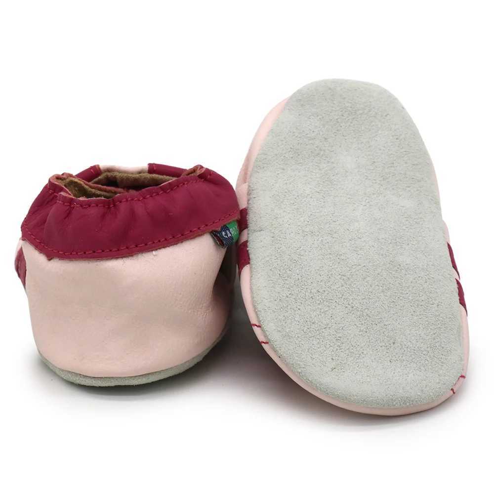 Carozoo girls and boys shoes soft sheepskin leather shoes non slip soft soled shoes babys first walking shoes suitable for 0-24 months M240827