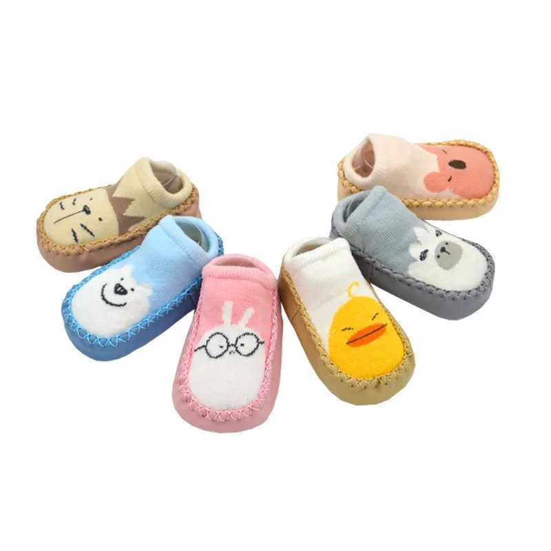 Baby and toddler shoes floor anti slip socks childrens girls and boys first step walking elastic knitted sports shoes (0-24 months) M240827