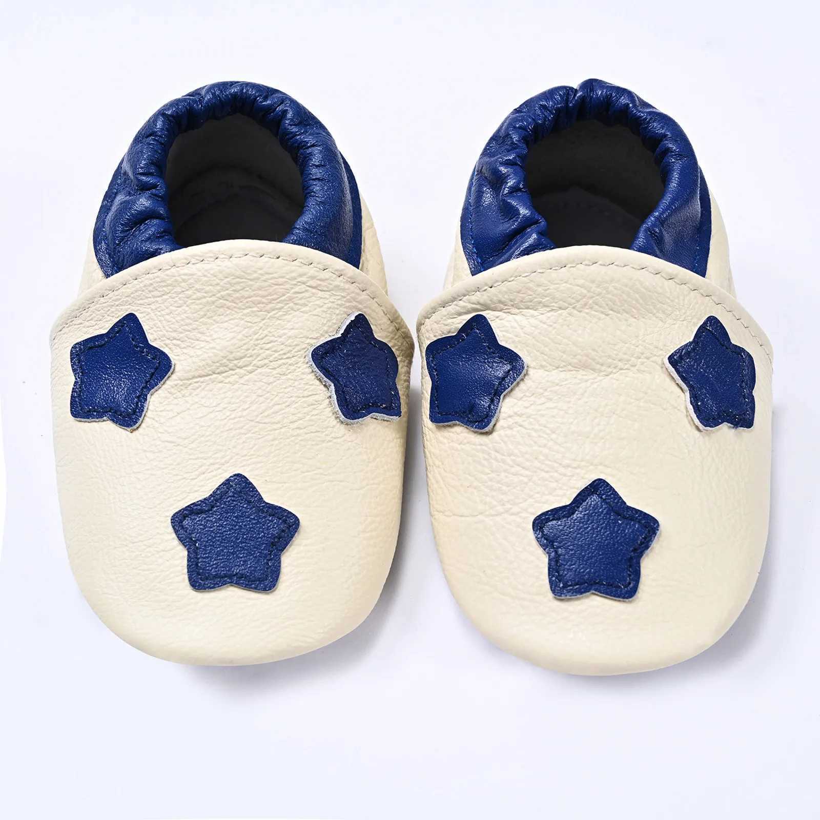 Comfortable cowhide baby shoes for boys and girls Moccasins sliders for toddlers first step walking sneakers Chaussure baby sneakers M240827