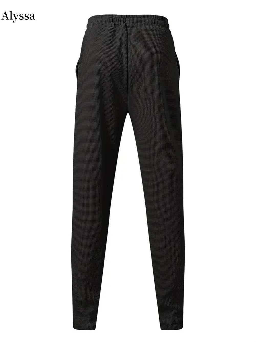 2024 Summer New Fashion Solid Color Long Sleeve T-shirt Suit Mens Casual Loose Comfortable High-Quality Sports Two-Piece Set X2502281