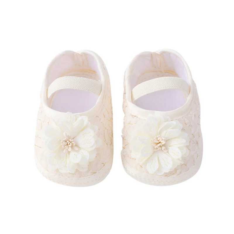 Baby Girl Floral First Walkers for Autumn Sweet Princess Shoes for Learning to Walk Fashionable and Fun Shoes 0-12 Months M240827