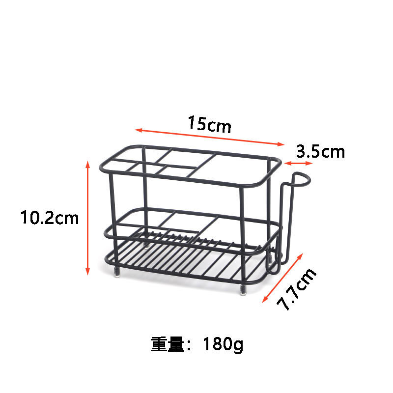 Creative stainless steel non perforated bathroom toothpaste holder electric toothbrush storage rack