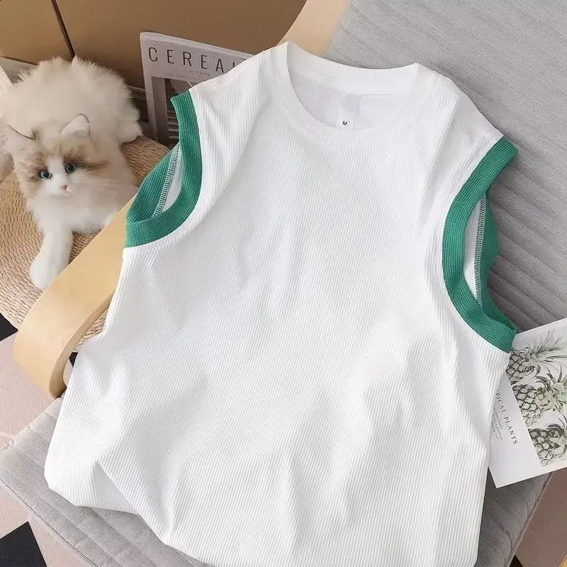 Summer Cool Mens Sportswear 2-piece Set Casual Shorts Tank Top Fashion Mens Wear 240827