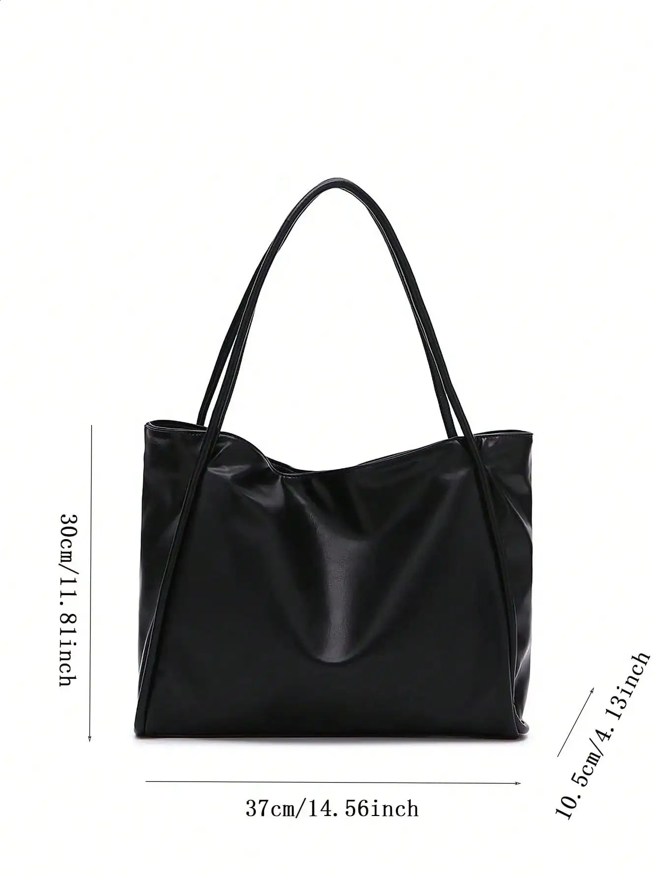 soft leather large capacity tote bag with a niche for handheld use single shoulder underarm bag for class and c 240827