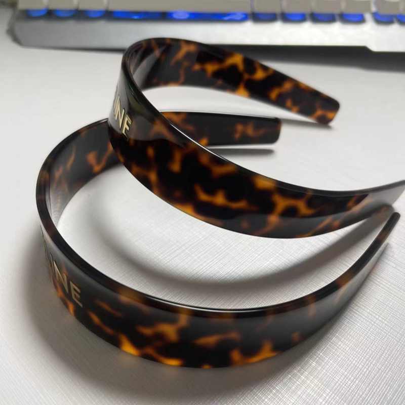 letter designer resin acrylic vintage headbands fashion Japen style letters sping summer autumn travel brown designs hair headband accessories