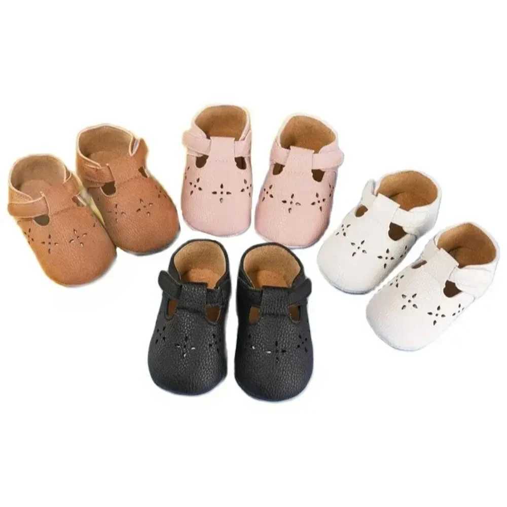 Baby Mary Jane Mockasys - Leather Soft soled Baby Shoes for Newborns Infants Toddlers and Toddlers M240827