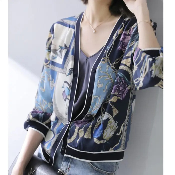 Spring and summer warm and loose womens long sleeved patched short sleeved jackets sun protection clothing thin top cardigans trend 240827