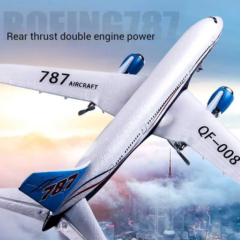 Boeing 787 Glider Electric Remote Controlled Model Three Channel Fixed Wing Plane 2.4g Novice Outdoor Toy Male Gift Free shipping
