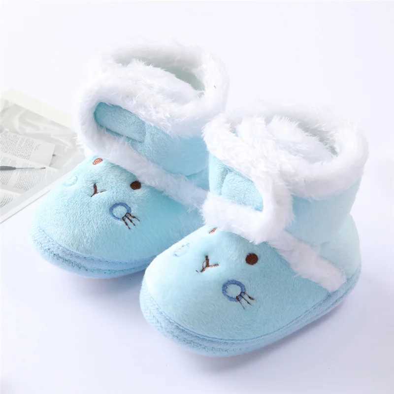 Winter newborn baby girl boy shoes first walker thick baby shoes cute toddler baby shoes M240827