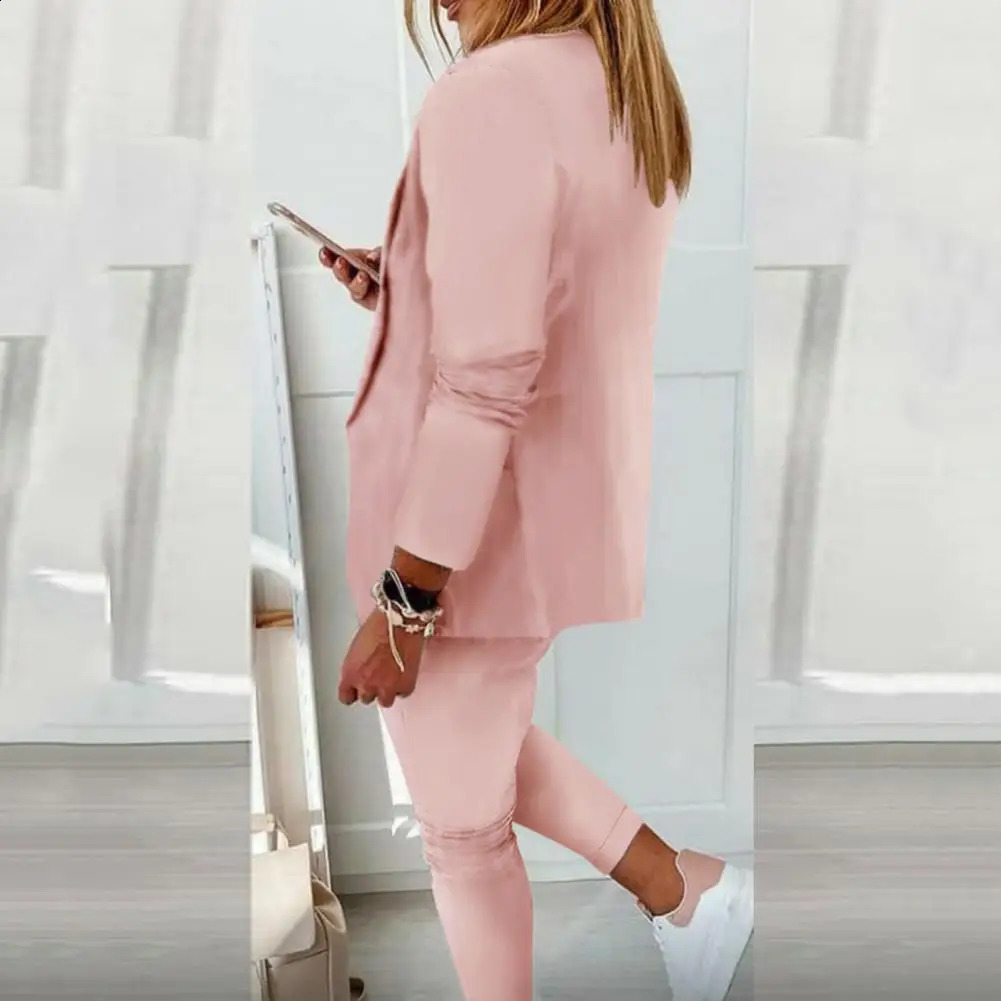 Spring Autumn Womens Suits Womens Temperament Slim Short Pants Two-pieces Suit Pant Sets Women Blazer Set 240826