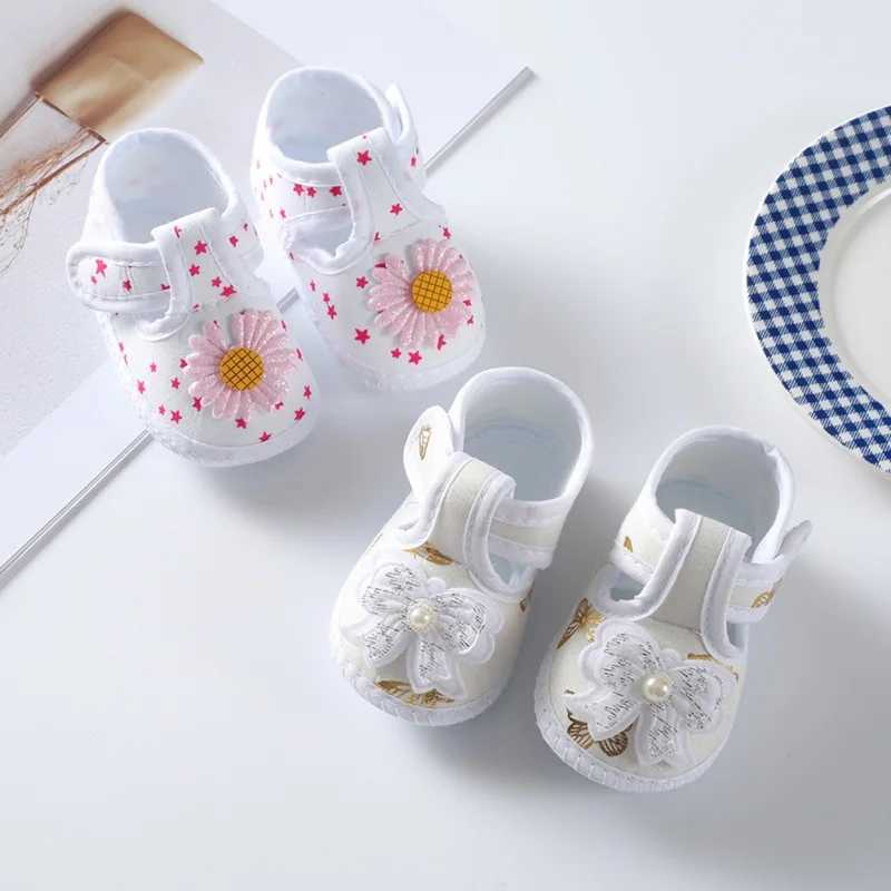 Baby girl flower decoration slider a comfortable soft bottom suitable for newborns and infants (0-8 months) M240827
