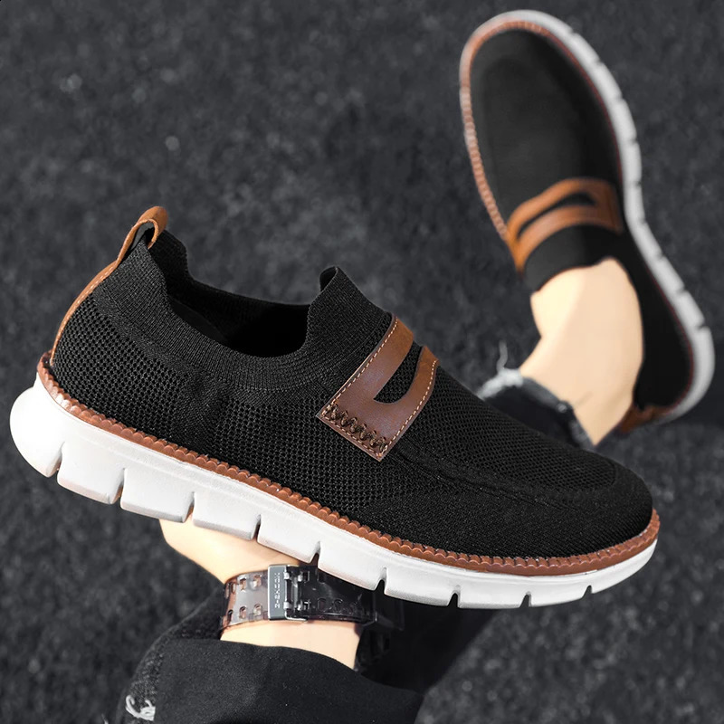 Spring and Autumn Mens Casual Shoes Mesh Breathable Comfortable Lounge Outdoor Lightweight Sneakers Walking Shoes Driving Shoes 240827