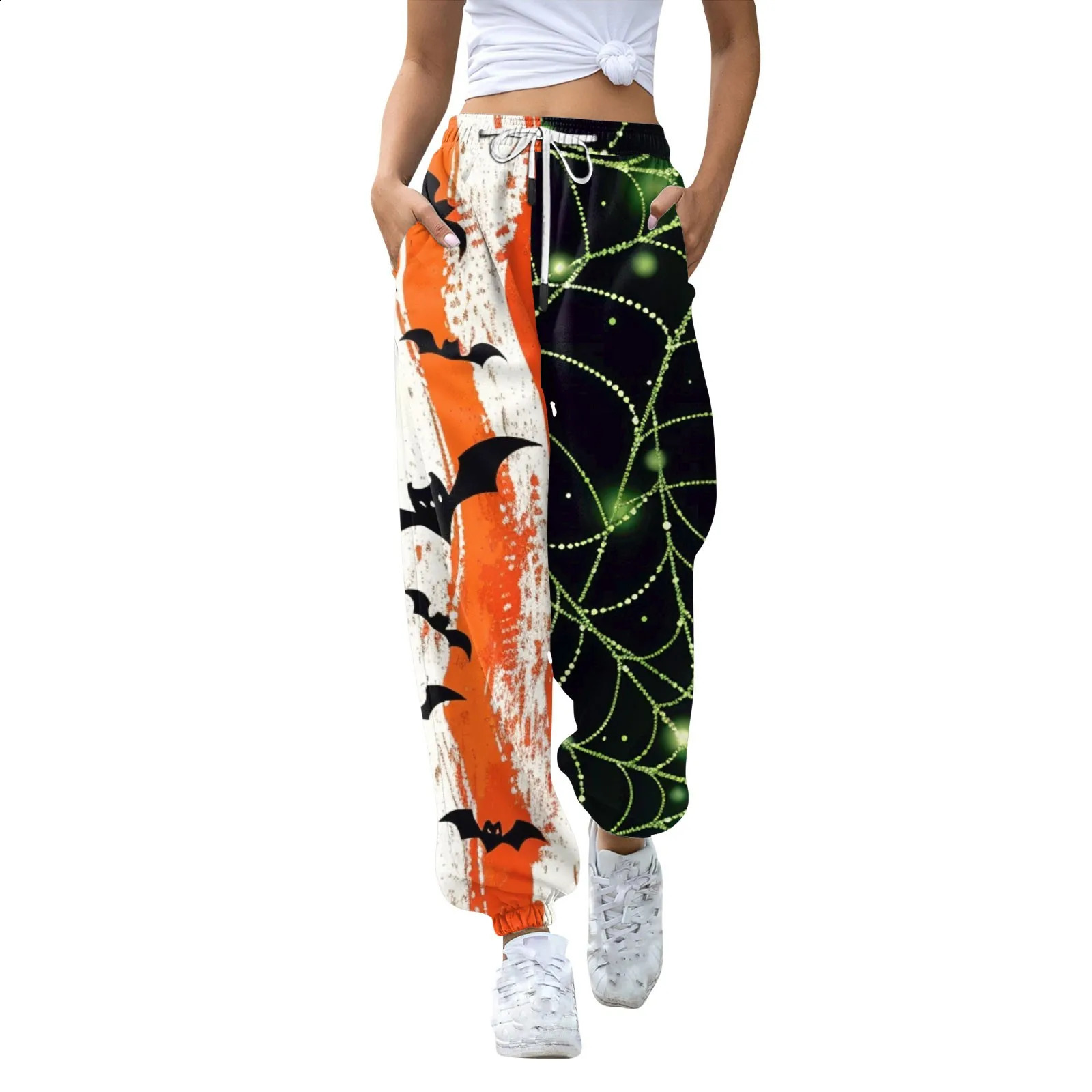 Womens casual fashion Halloween printed casual pants womens pants high waisted womens clothing sales bag pants womens casual pants 240827