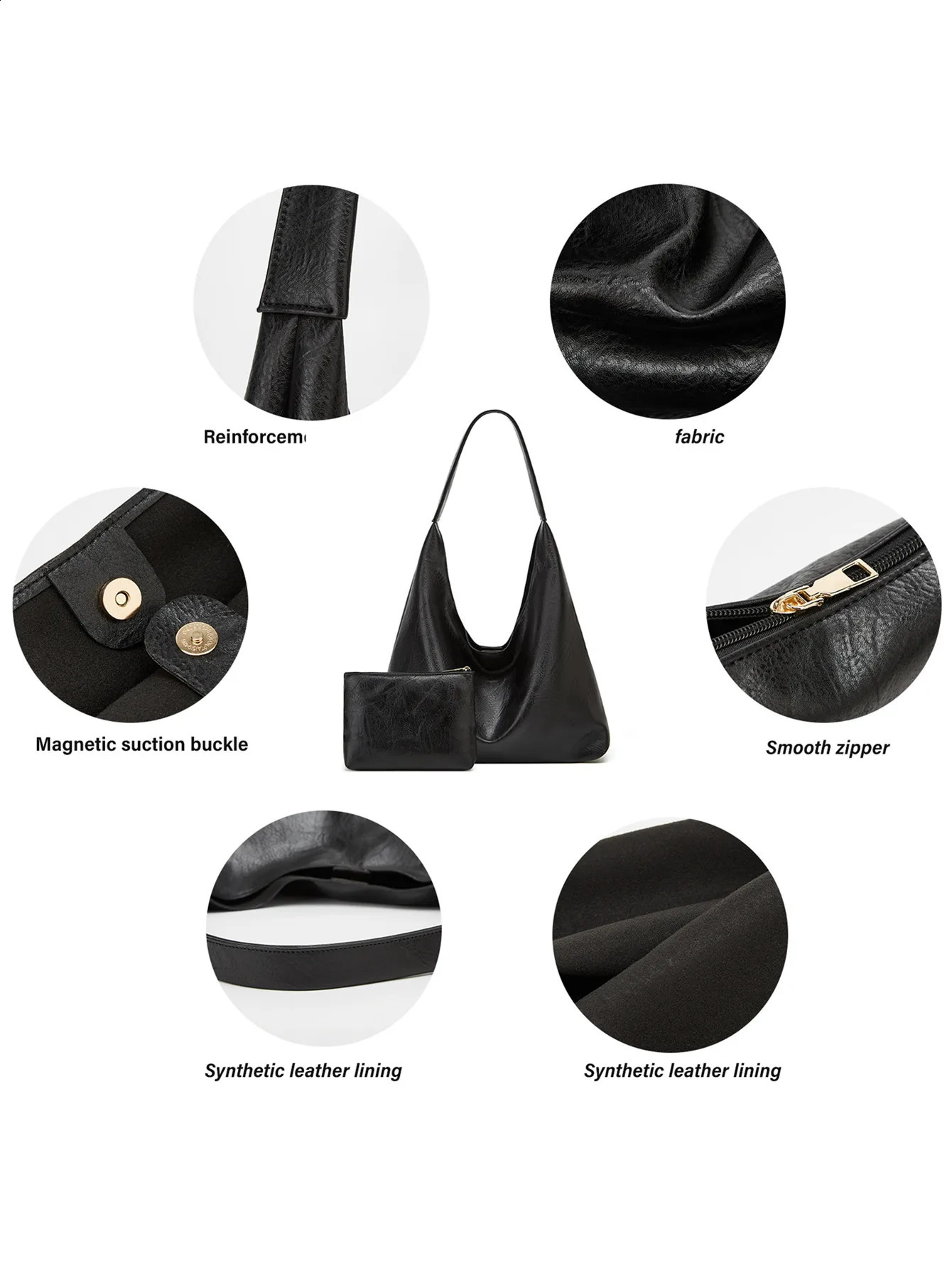 Handbag 100 Handheld Single Shoulder Bag Retro Simple Large 250401