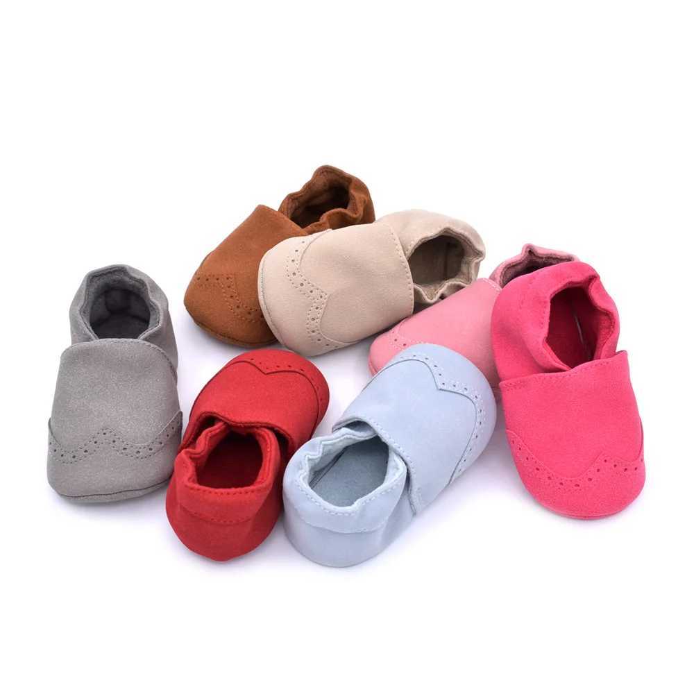 Nubuck leather baby shoes baby toddler baby boy soft sole first walking baby Moccasins high-quality childrens shoes 0-18M M240827
