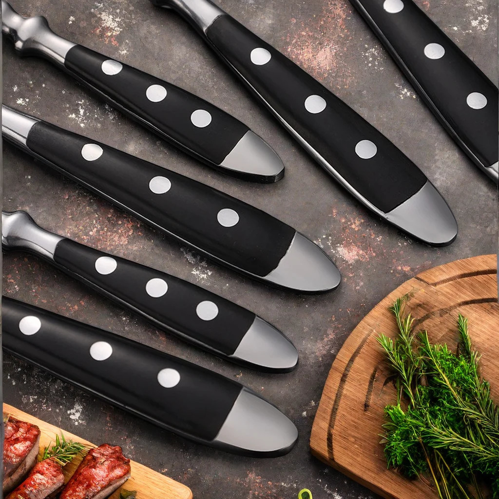 Classic and elegant stainless steel cutlery set fork spoon knife full steak teaspoon creative 240827