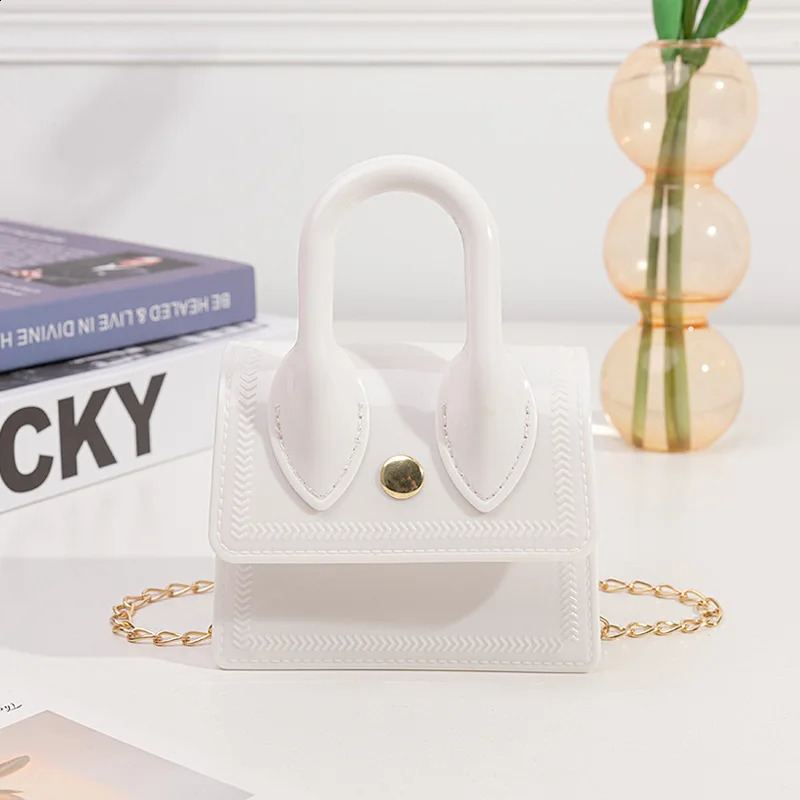 Cute little fresh mini lipstick packet shoulder bag jelly tote bag crossbody bag womens bag purses pink bag ladies hand bags 240827