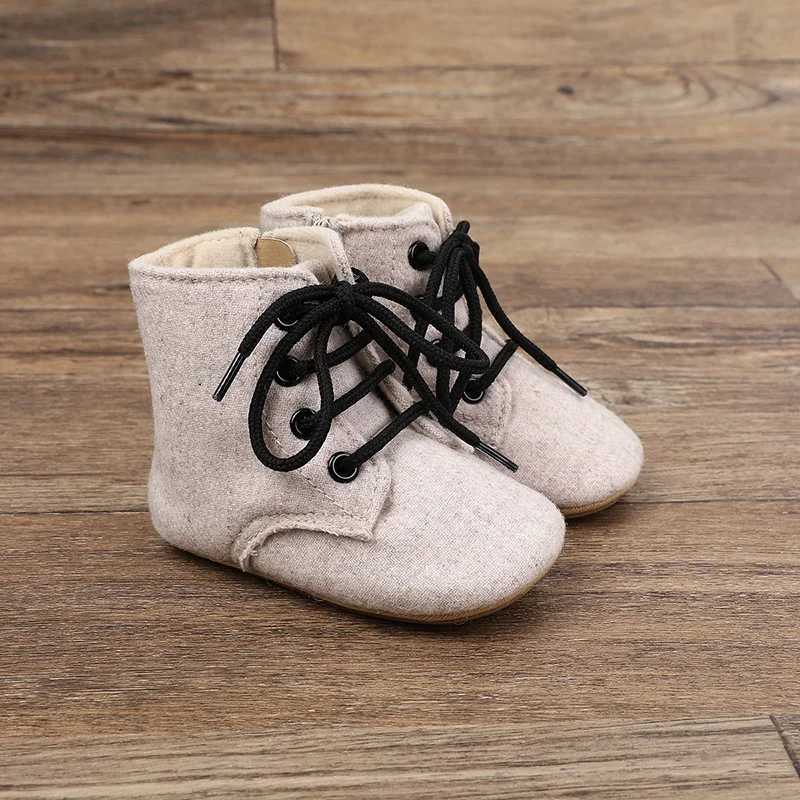 Classic baby shoes for boys and girls first step for newborns solid casual flat sports shoes baby cotton boots anti slip and warm walking shoes M24082