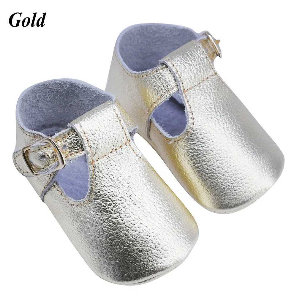 Authentic leather shoe buckle adhesive baby Moccasins soft Moccas baby children girls newborns first walking baby shoes M240827