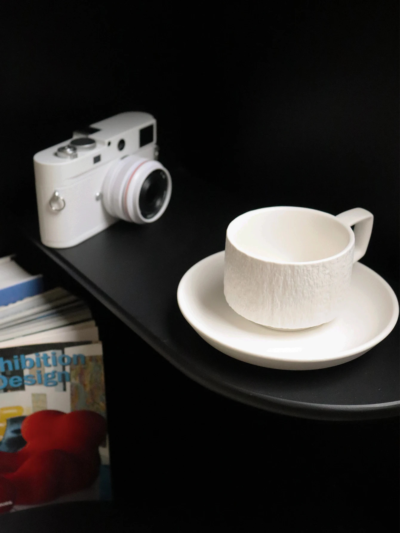 200ml Two Color Raspberry High Quality Felt Ceramic Coffee Cup and Sauce High Value Exquisite Afternoon Tea Preferred 240827