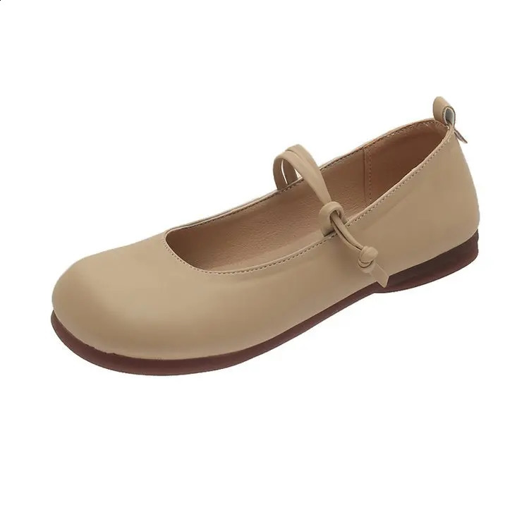 Women Shoes Autumn Oxfords Shallow Mouth Casual Female Sneakers Round Toe Flats Fall Leather Comfortable Dress Basic Fabric 240826