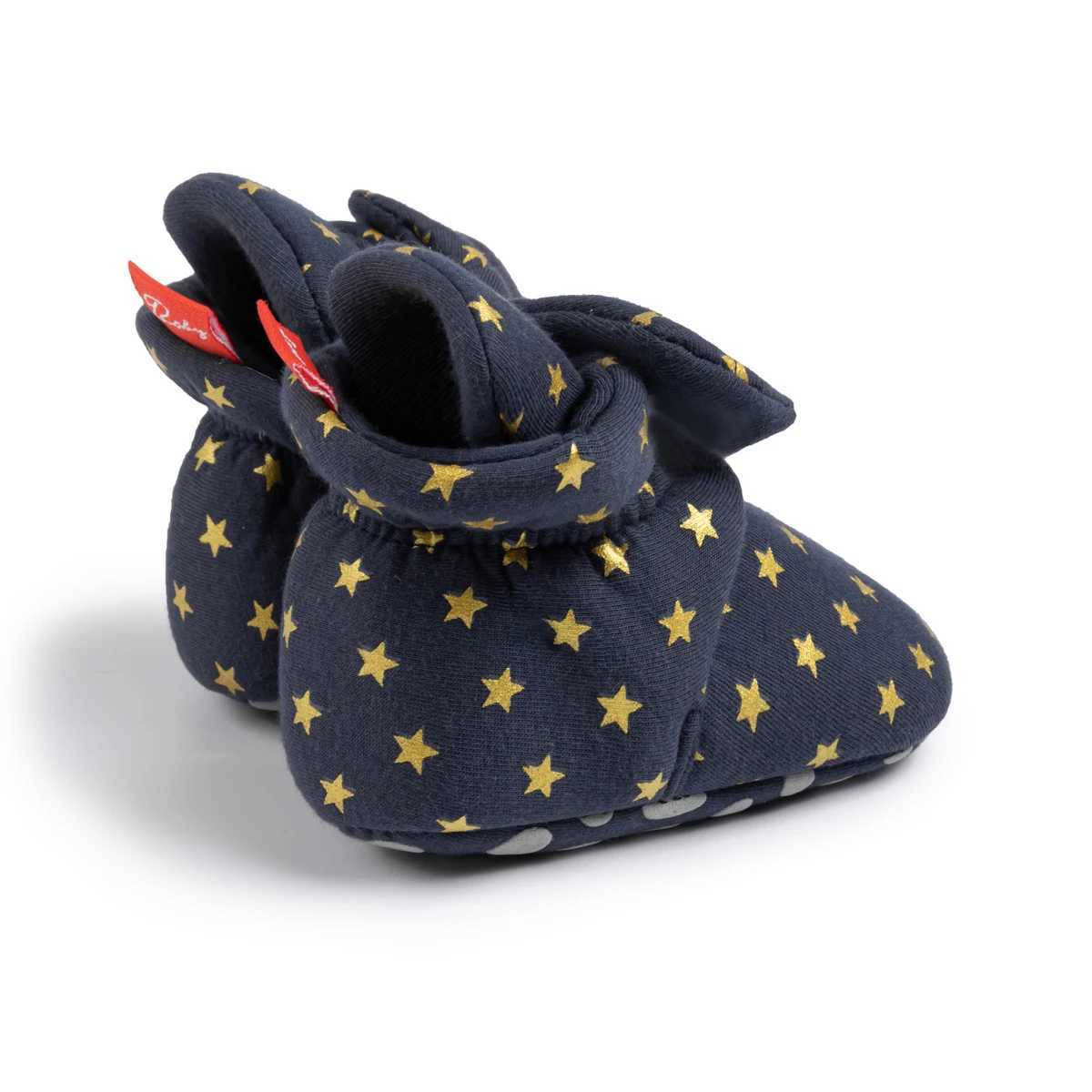 KIDSUN Warm Baby Boys and Girls Socks Shoes Toddlers Winter Snow Boots Cotton Soft Bottom Anti slip First Step Walker Baby Bed Shoes Newborns M240827