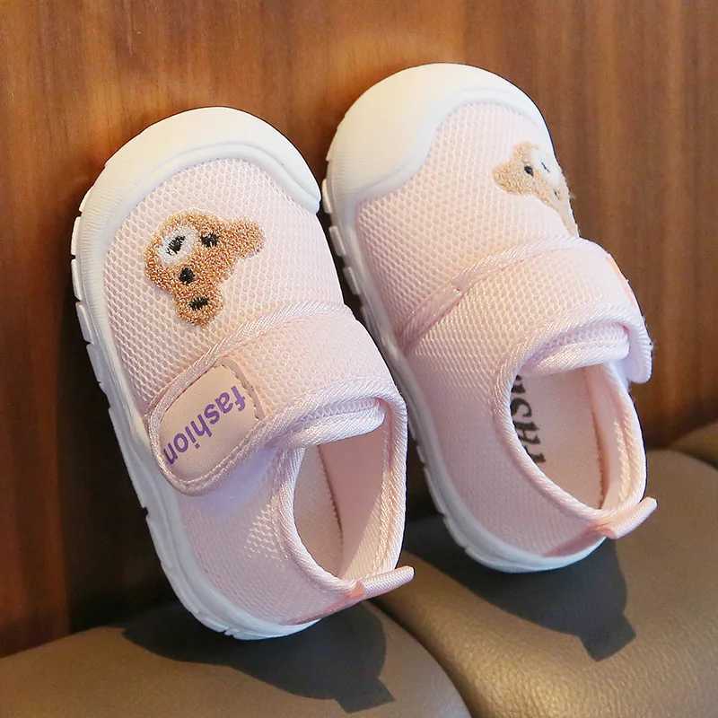 Preschool Net Casual Shoes Baby Shoes Anti slip Soft soled Tinian Shoes Mesh Breathable First Step Walker Baby Shoes Sports Shoes Baby Shoes M240827