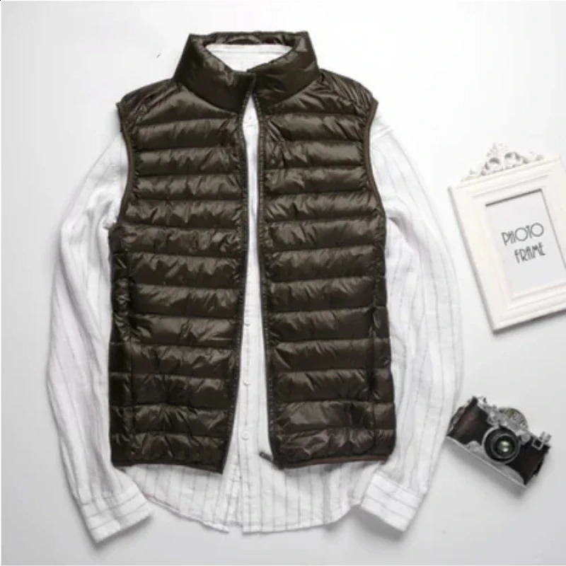 Outdoor Leisure Vest Men Pure Cotton Slim Warm Solid Color Coat High Quality n Selling Jacket 240827