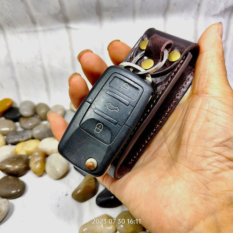 Blongk Large Capacity Home Key Bag Geniune Leather Car Box Drawer Organizer Wallet Pocket Men and Women BC 240827