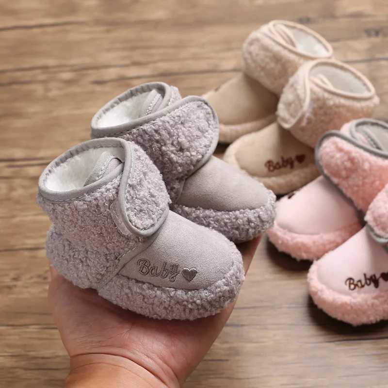 Newborns winter baby shoes baby girls bow knot baby boots casual sports shoes anti slip soft sole walking shoes age 0-18M M240827
