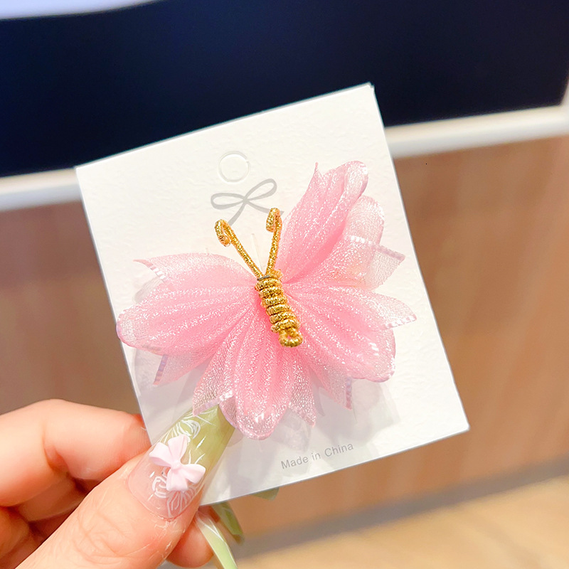 Cute and super fairy accessory clip, little girl antique style headwear baby butterfly clip hair F08.27-1.4 5ca06