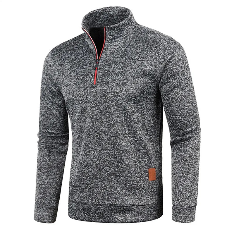 Winter long sleeved zipper sportswear mens fitness runner 240827